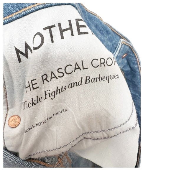 MOTHER The Rascal Crop Jeans in Tickle Fights and Barbeques Size 25 - Picture 9 of 10
